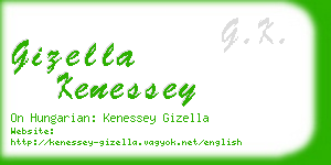 gizella kenessey business card